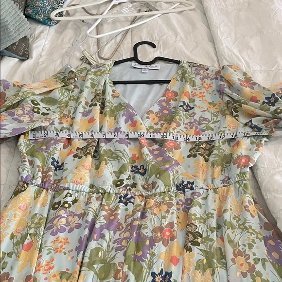 Parker Pastel Floral High Low Dress - Picture 6 of 12